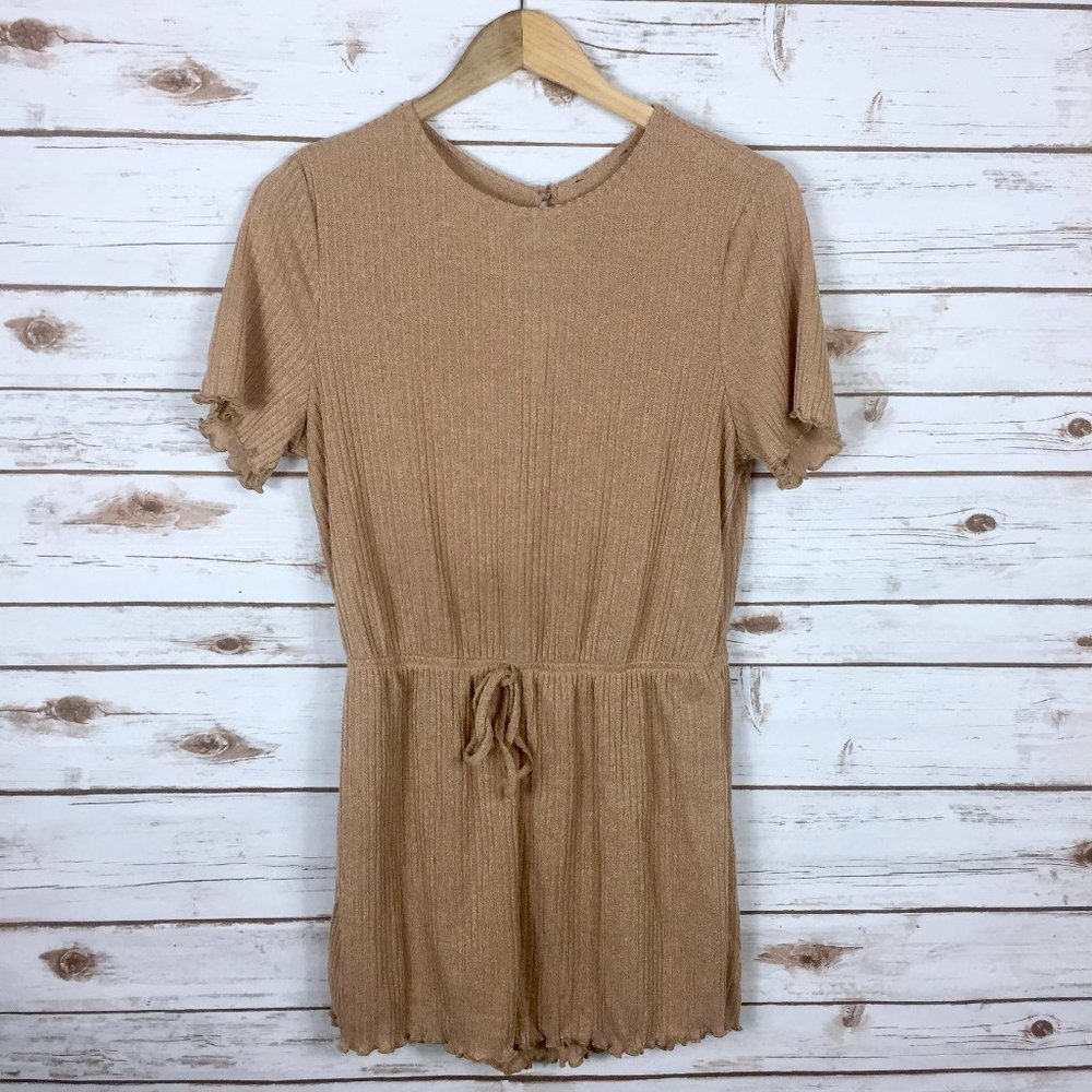 Khaki MakeMeChic High Waist Romper